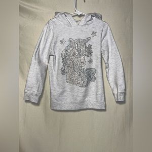 Sequin unicorn hoodie